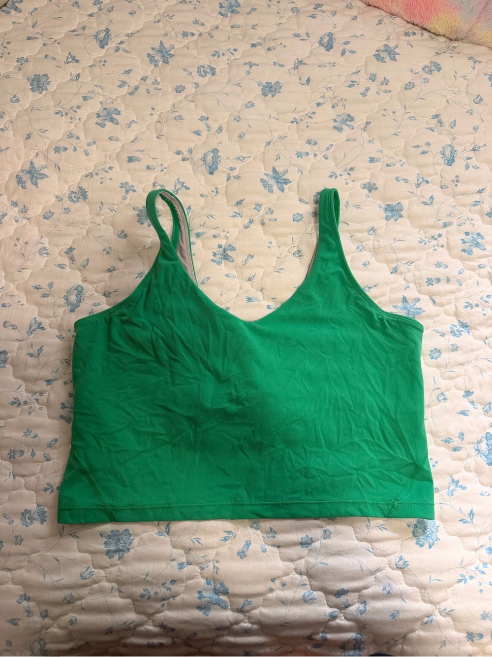 Women’s Green Cropped Tank Top